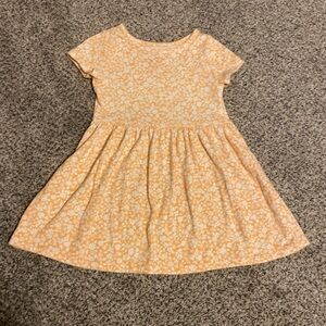 Cat & Jack Orange and White Floral Dress